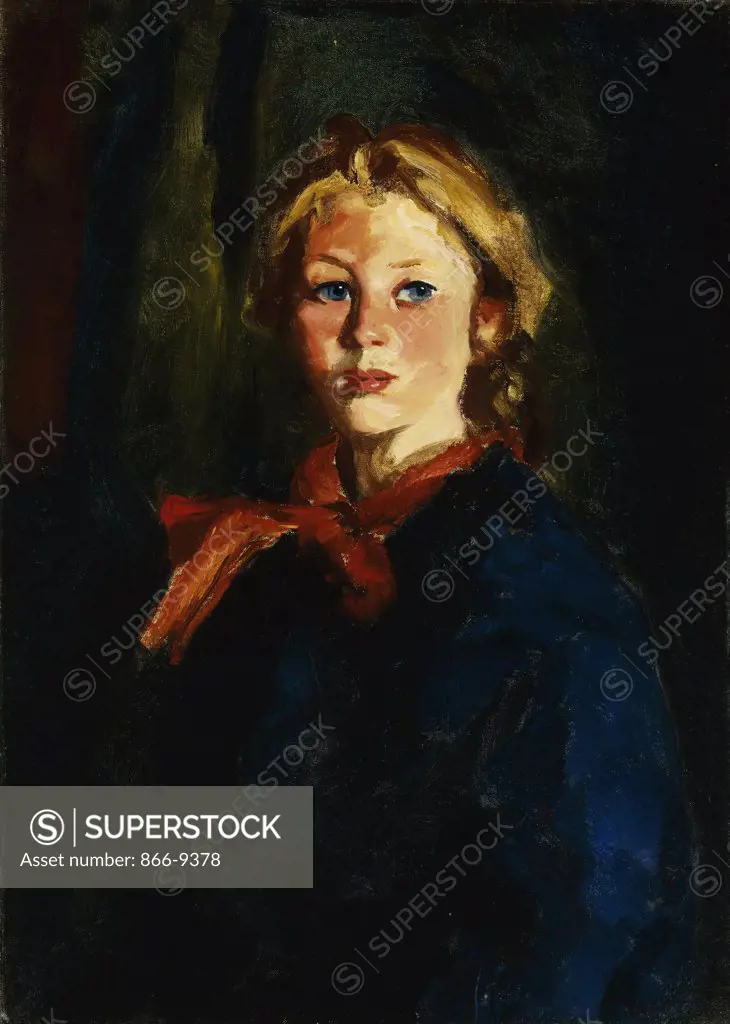 Miss Violet Organ (Katie McNamara). Robert Henri (1865-1929). Oil on canvas. 71.1 x 51cm