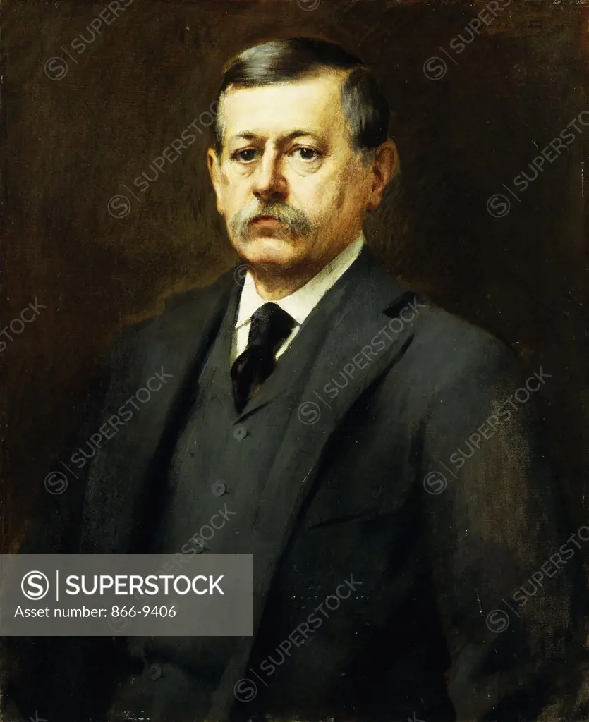 Portrait of Patterson. Willard Leroy Metcalf (1858-1925). Oil on canvas, 1895. 71 x 58cm