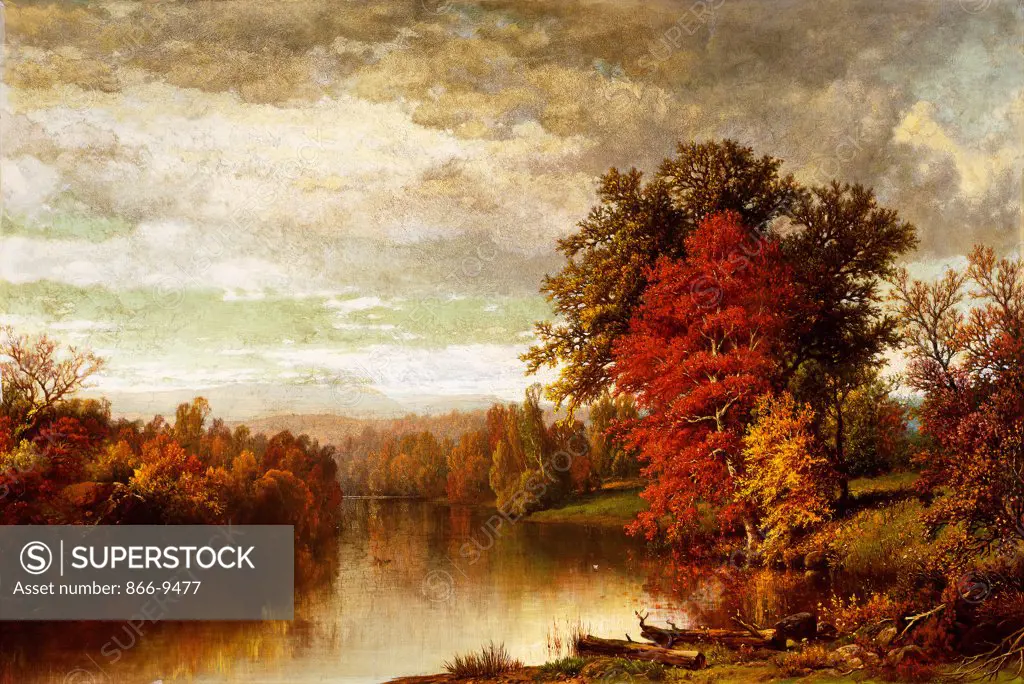Colors of Fall. William Mason Brown (1828-1898). Oil on canvas. 59 x 87cm