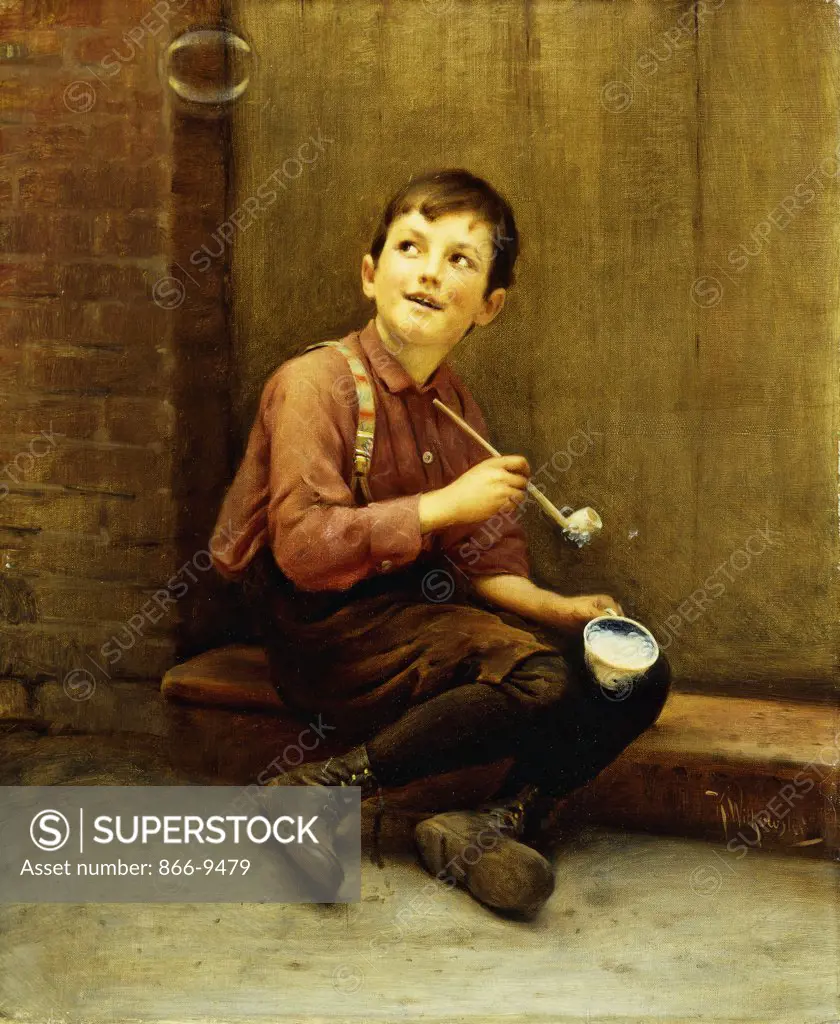 Anticipation. Karl Witkowski (1860-1910). Oil on canvas. 61 x 50.9cm