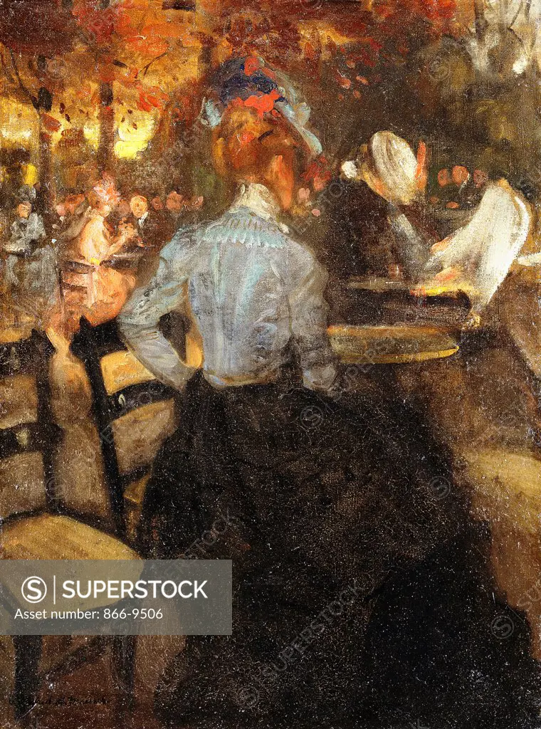 The Cafe. Alfred Henry Maurer (1868-1932). Oil on canvas. Executed c.1900. 66 x 49.2cm