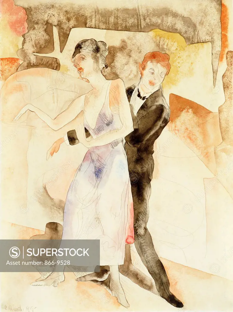 Song and Dance. Charles Demuth (1883-1935). Watercolour and pencil on paper. Signed and dated 1918. 28 x 20.5cm