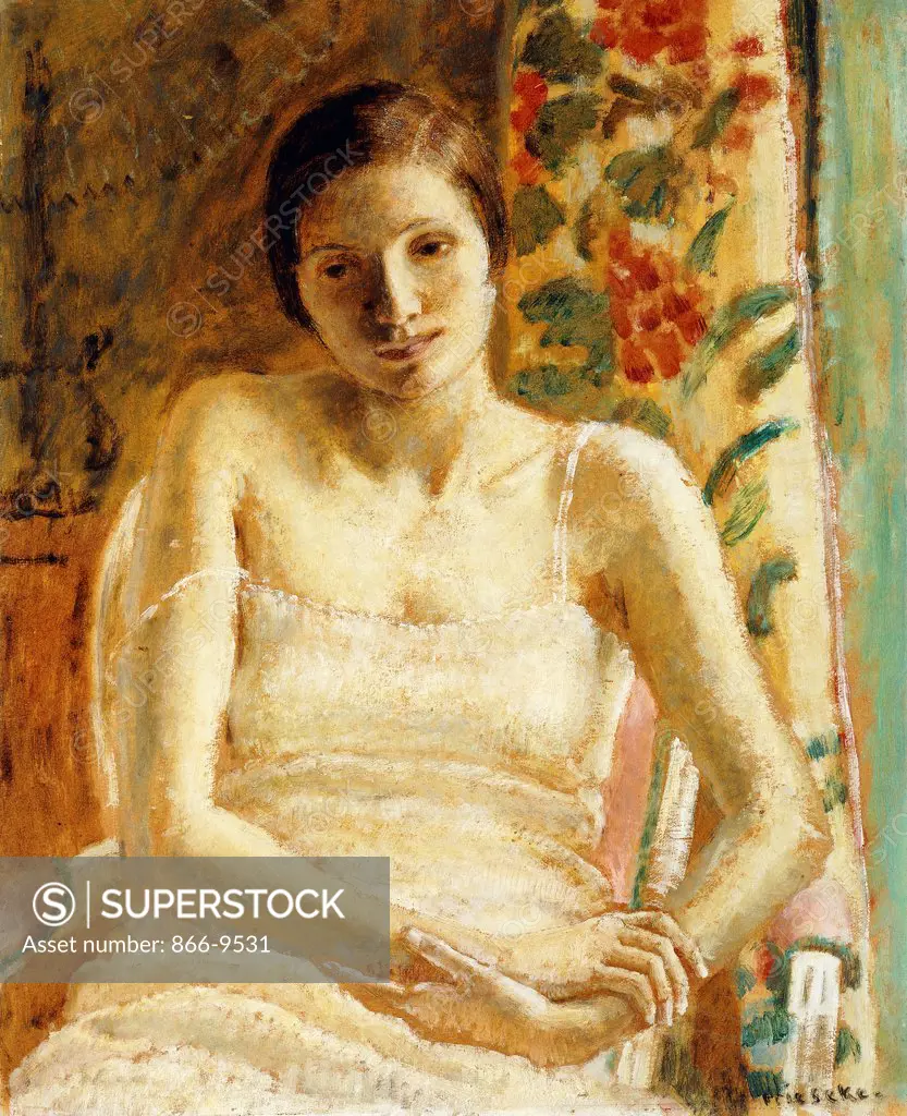 Seated Figure. Frederick Carl Frieseke (1874-1939). Oil on canvas. 61 x 49.8cm
