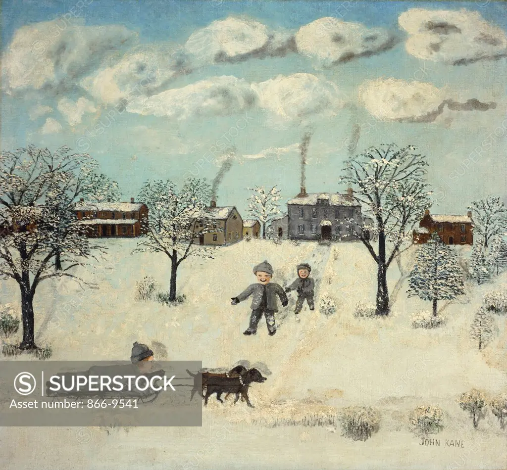 Winter. John Kane (1860-1934). Oil on canvas. 61.3 x 66.4cm
