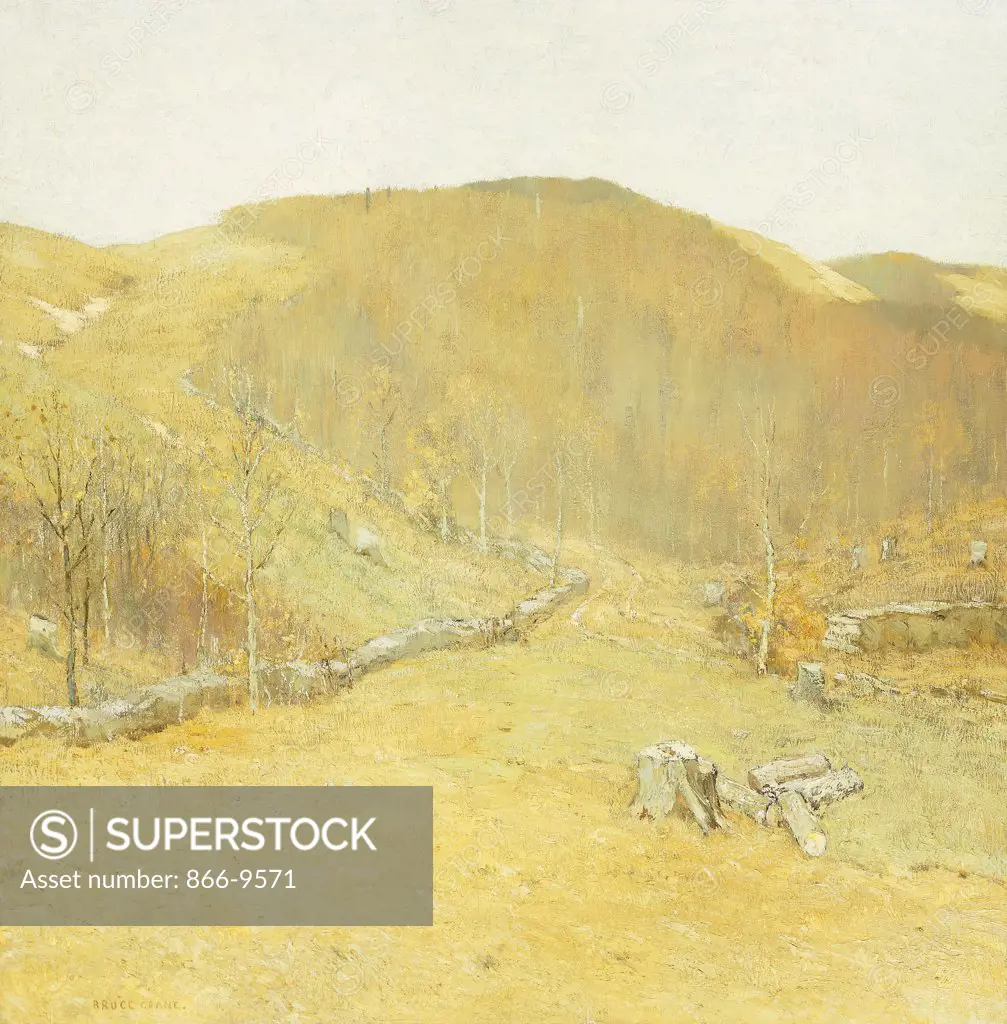 The Hills. Bruce Crane (1857-1937). Oil on canvas. Painted circa 1910. 117.5 x 115cm