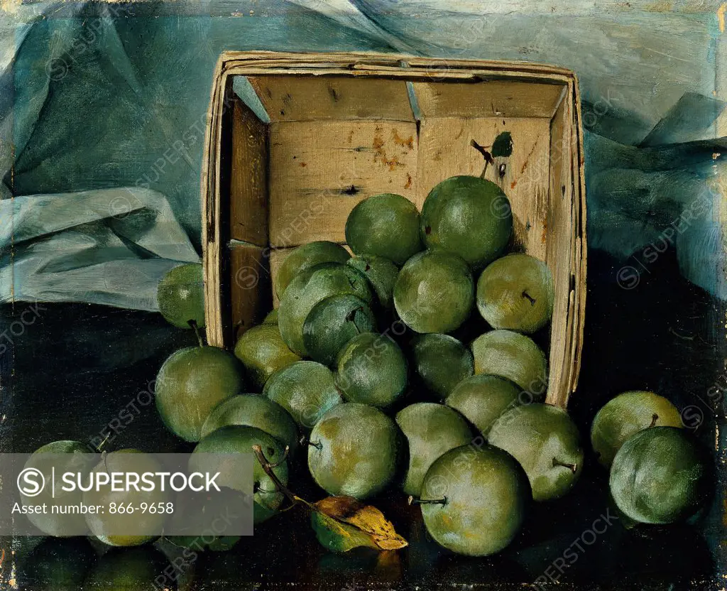 Greenings. Joseph Decker (1853-1924). Oil on canvas. 23 x 28cm