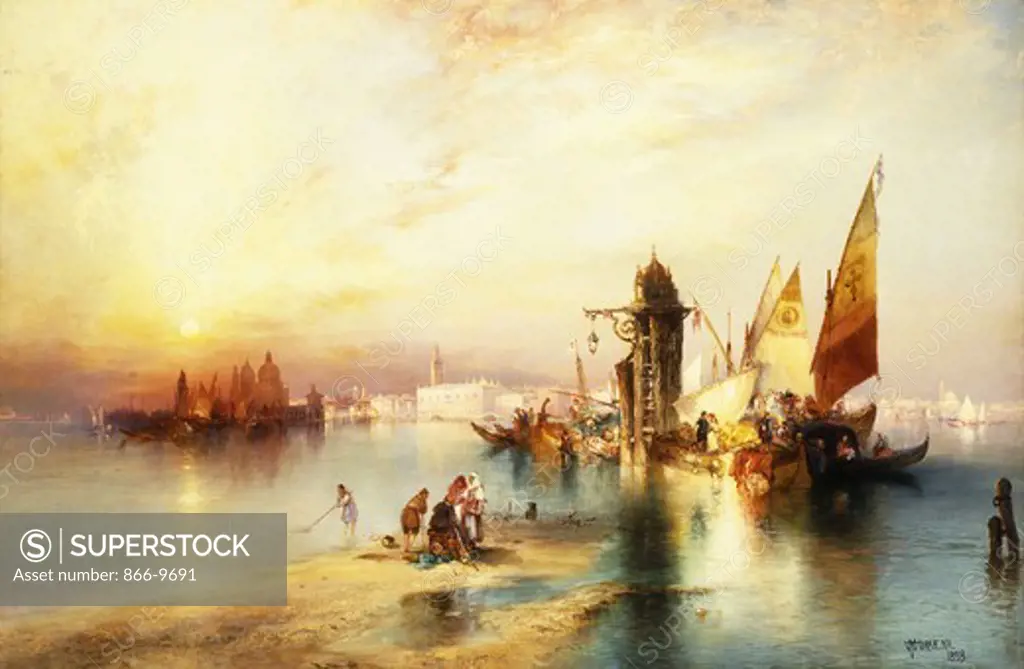 Venice. Thomas Moran (1837-1926). Oil on canvas. 51.4 x 76cm