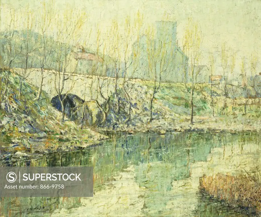 Early Spring. Ernest Lawson (1873-1939). Oil on canvas. 63.4 x 76.2cm