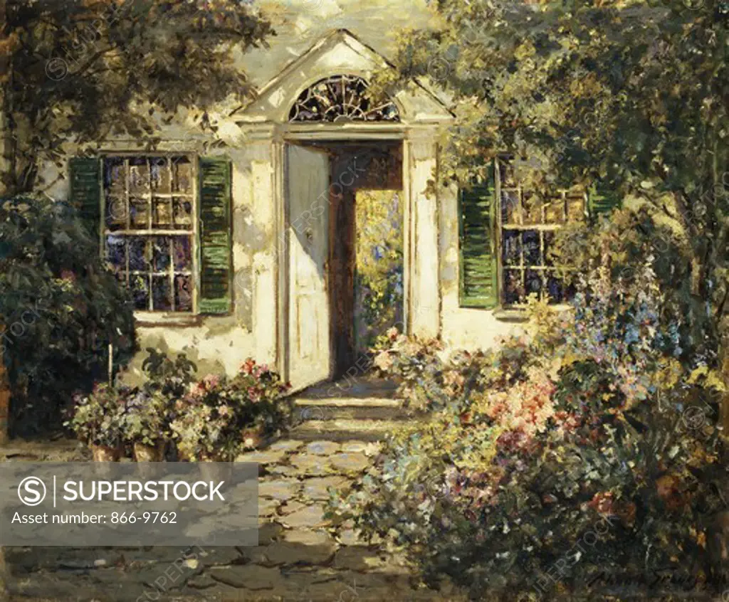 Peace and Sunshine. Abbott Fuller Graves (1859-1936)  Oil on canvas. 63.8 x 76.4 cm