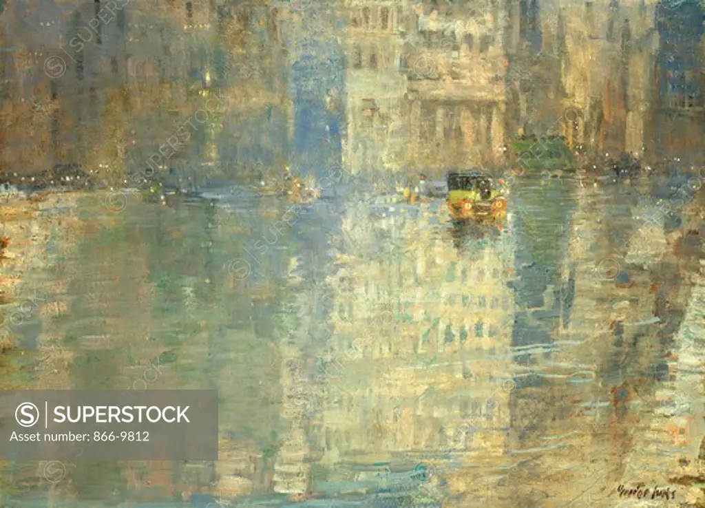 Madison Square. George Benjamin Luks (1867-1933). Oil on panel. 81.6 x 112.8 cm
