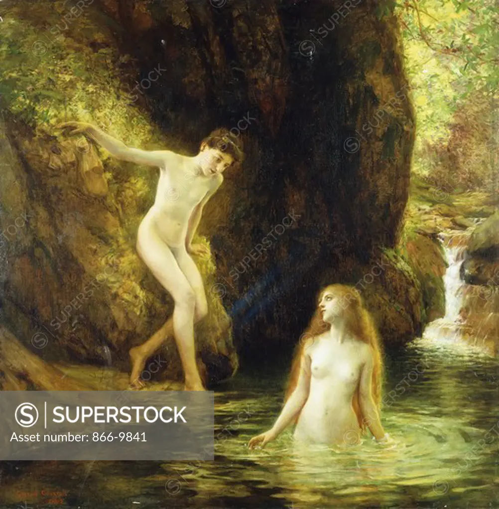 Daphnis and Chloe. Gustave Courtois (1852-1923). Oil on canvas. 115.3 x 114.4cm.