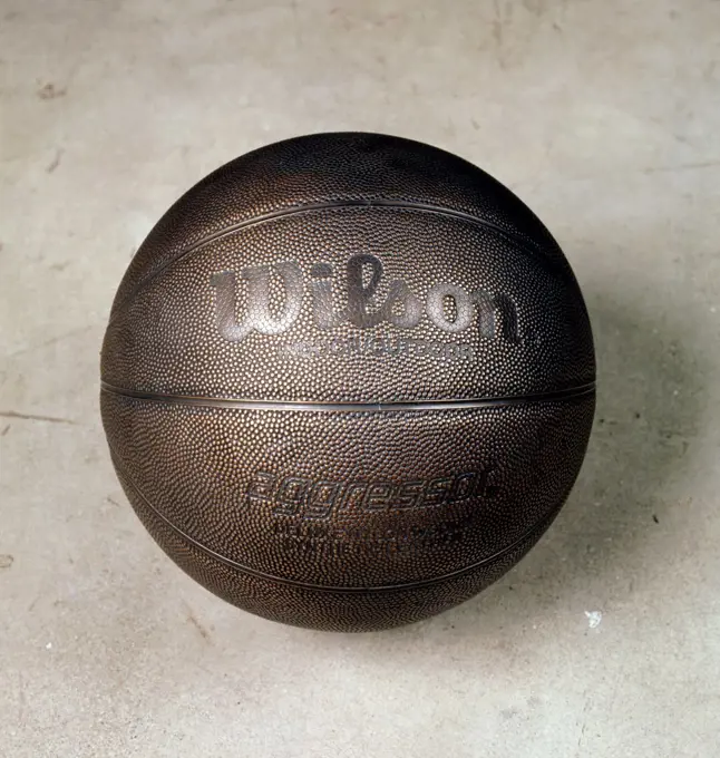 Basketball. Jeff Koons (b.1955). Bronze. Executed in 1985. 22.8cm.