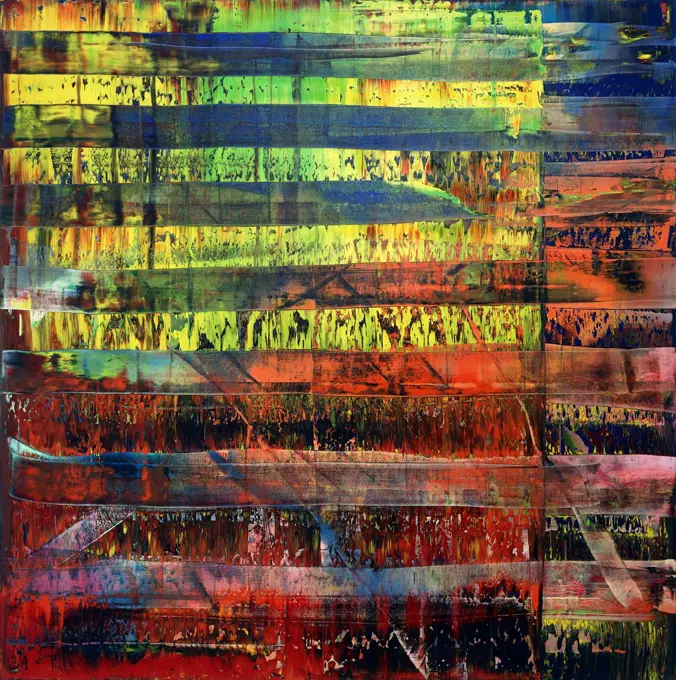 Abstract Painting; Abstraktes Bild. Gerhard Richter (b.1932). Oil on canvas. Painted in 1992. 250 x 250cm.