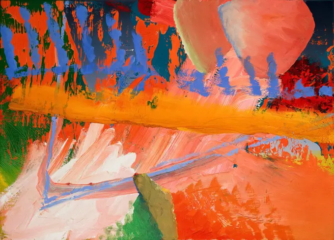 Abstract Image; Abstraktes Bild. Gerhard Richter (born 1932). Oil on canvas. Signed and dated 1981. 50 x 70cm.
