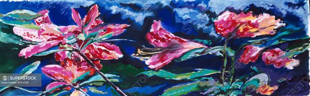 Azalea Dream, 1994, John Bunker (20th C. American), Watercolor