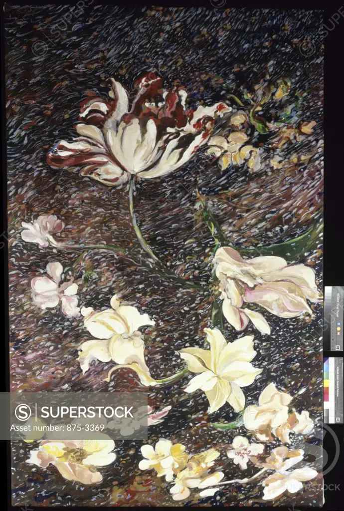 Spring Flower Mix--Night, 2000, John Bunker (20th C./American), Acrylic on canvas