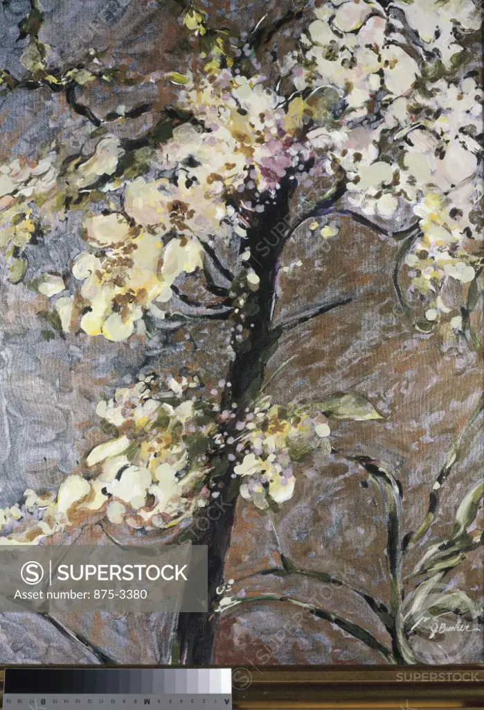 Springtime Blossoms II, 2000, John Bunker (20th C./American), Acrylic on canvas