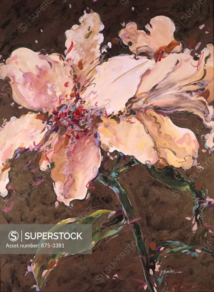 Lilies by John Bunker, acrylic on canvas, 2000