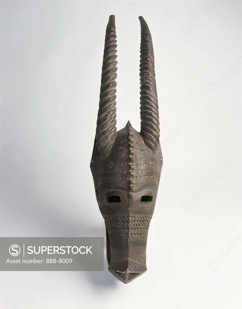 Blacksmith's Mask - Bobo Culture, Upper Volta African Art Collection of The Museum of Contemporary Art, Jacksonville, Florida