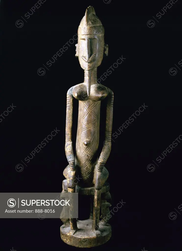 Wooden carving,  Dogon style,  USA,  Florida,  Jacksonville,  The Museum of Contemporary Art,  African Art Collection