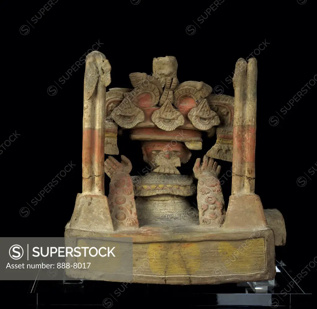 Rain God Tlaloc Incensario Provincial Teotihuacan, Guatemala C.400-700 A.D. Pre-Columbian Ceramic Collection of The Museum of Contemporary Art, Jacksonville, Florida 