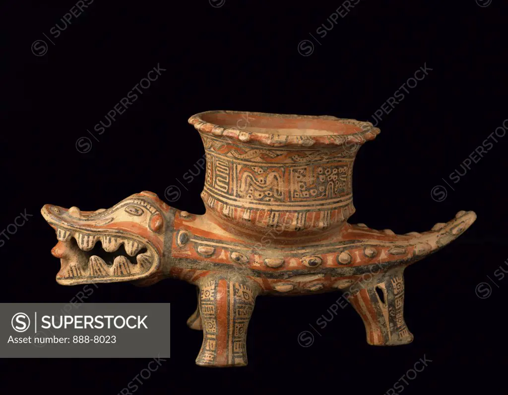 Alligator Effigy Vessel c. 800-1525 A.D. Chorotega, Costa Rica Ceramic Pre-Columbian Collection of The Museum of Contemporary Art, Jacksonville, Florida