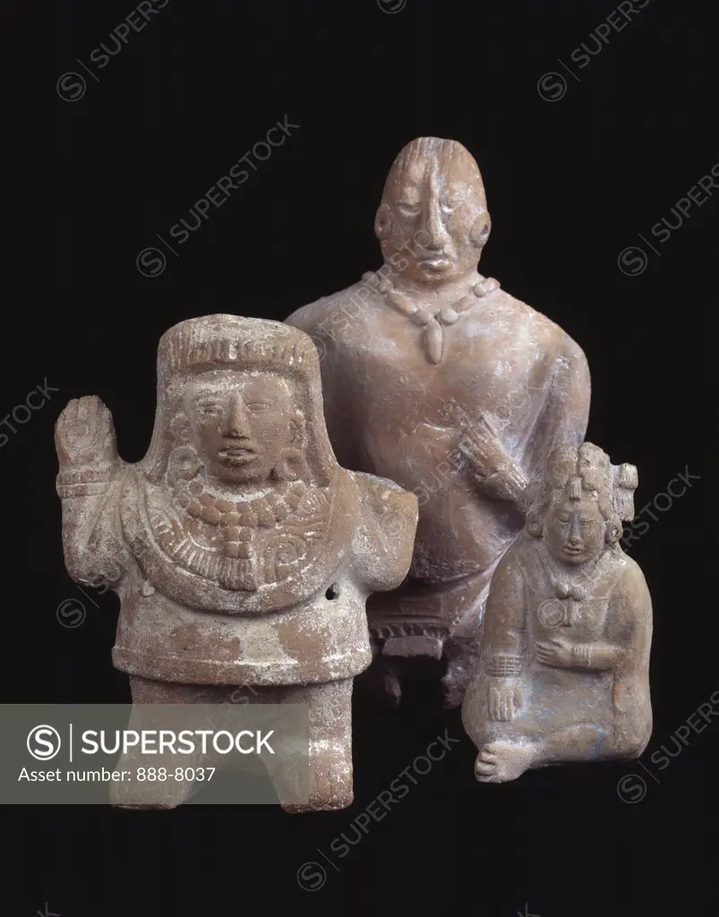 Mayan Clay Figurines c. 700-1000 A.D. Campeche, Mexico Pre-Columbian Collection of The Museum of Contemporary Art, Jacksonville, Florida