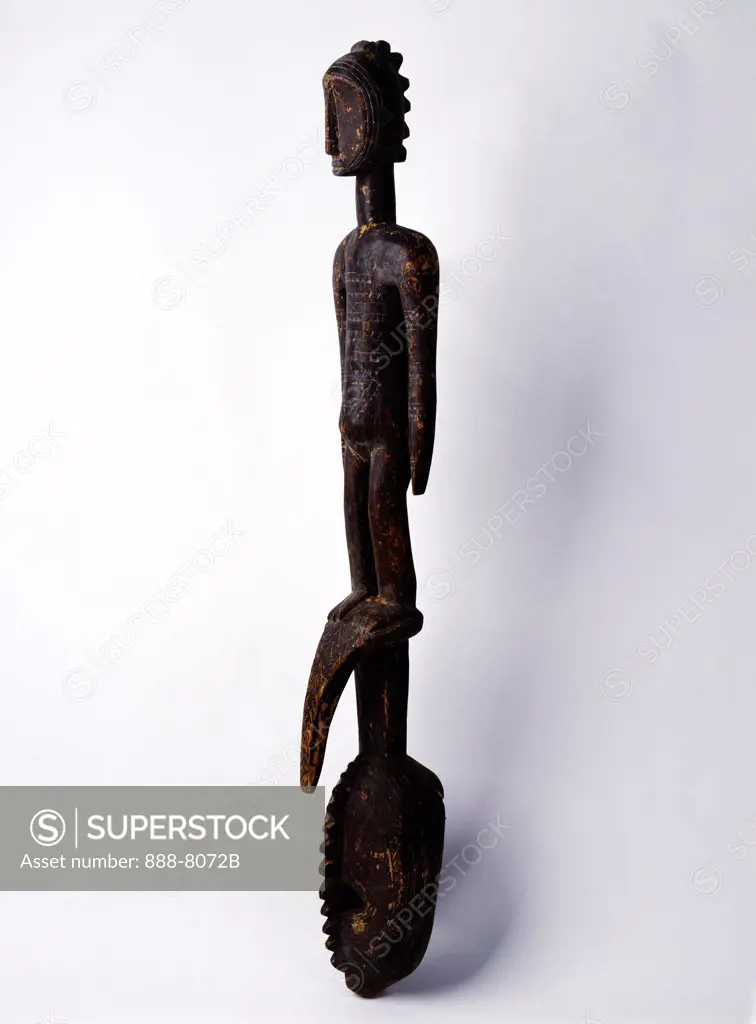 Mossi and Bobo statue from Mossi Culture,  Upper Volta,  USA,  Florida,  Jacksonville,  The Museum of Contemporary Art,  African Art Collection