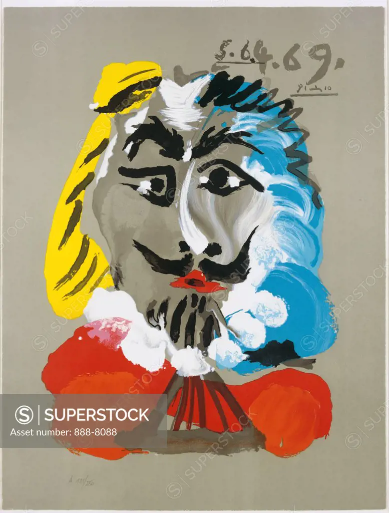 Imaginary Portrait No. 27 by Pablo Picasso, 1969, 1881-1973, USA, Florida, Jacksonville, Collection of The Museum of Contemporary Art