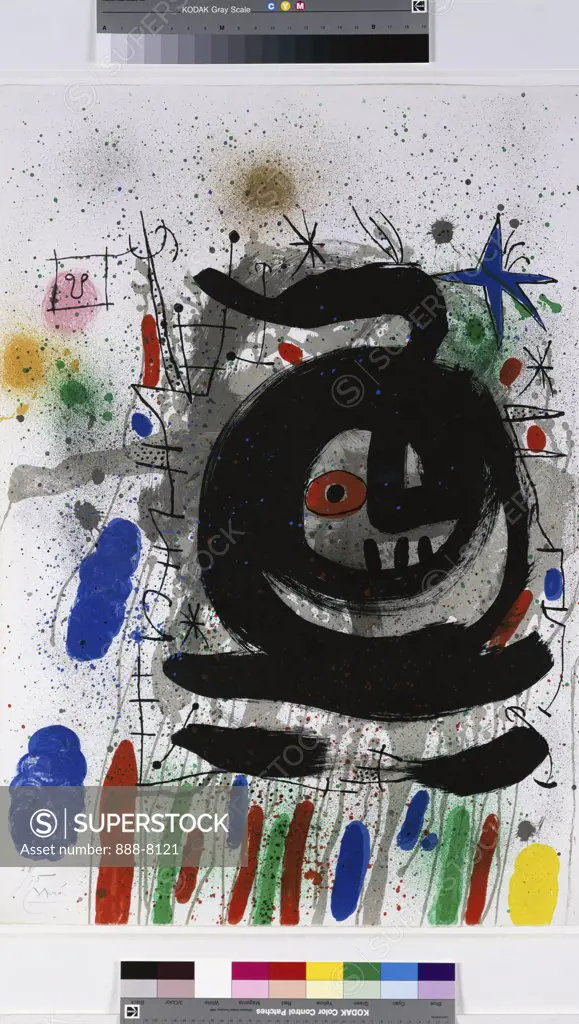 Metras by Joan Miro, lithograph, 1968, 1893-1983, USA, Florida, Jacksonville, Collection of The Museum of Contemporary Art