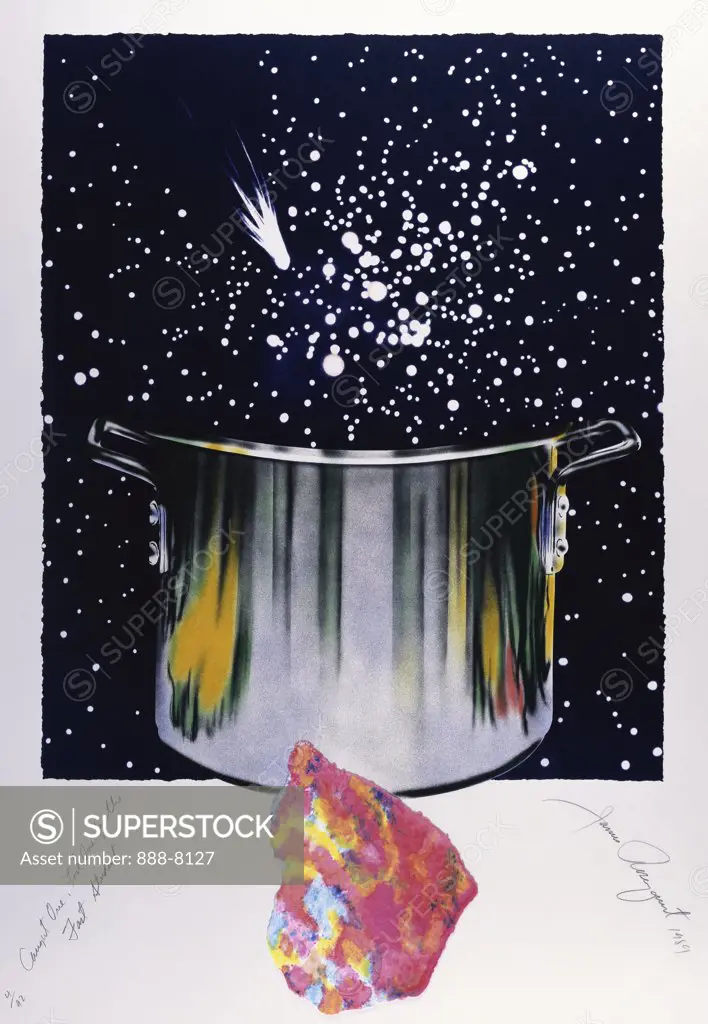 Caught One, Lost One, For The Fast Student or Star Catcher by James Rosenquist, lithograph, b.1933, USA, Florida, Jacksonville, Collection of The Museum of Contemporary Art