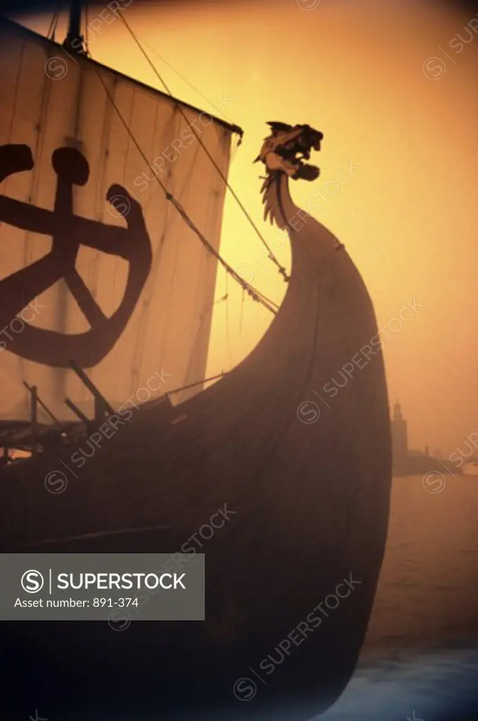 A ancient Viking Ship, Sweden