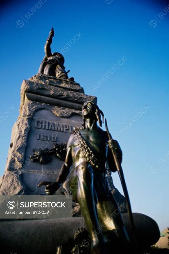 Statue of the Explorer Samuel de Champlain, Ottawa, Ontario, Canada