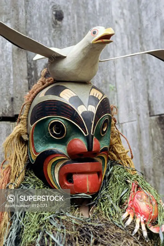 Poogweese Mask and SeagullCoastal Indian DancerPacific Northwest, USA