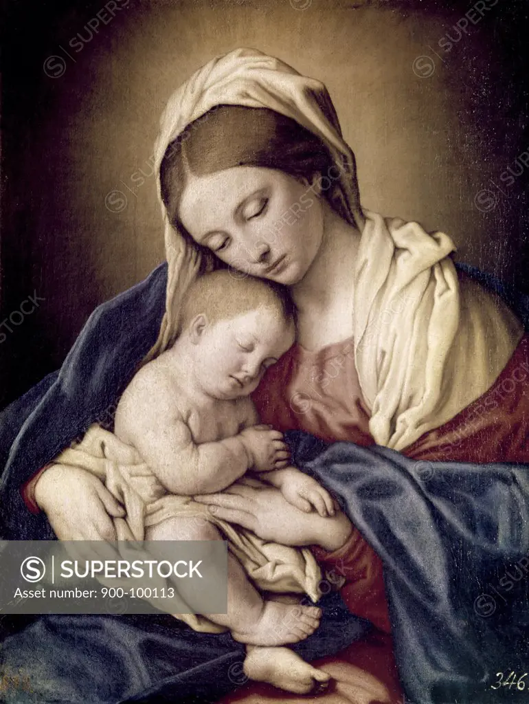 Madonna & Child Sassoferrato (1609-1685/Italian) 