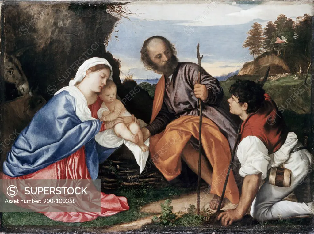 The Holy Family Titian (ca.1485-1576 Italian)