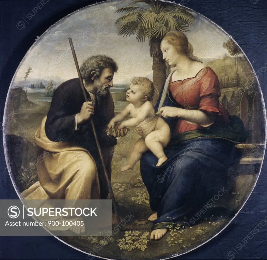 The Holy Family Raphael (1483-1520/Italian) Oil on Wood Panel