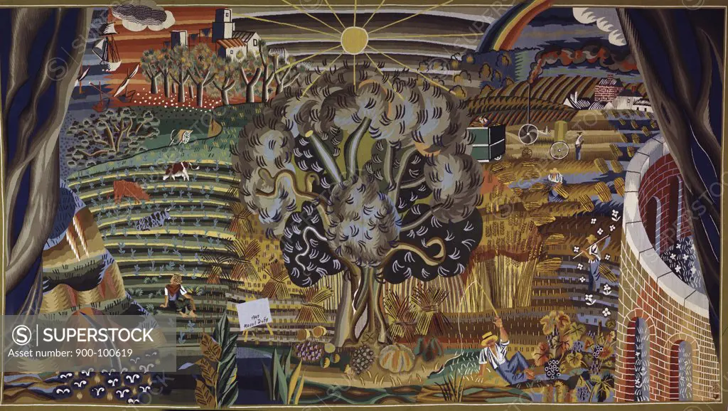 Summertime by Raoul Dufy, tapestry, 1947, 1877-1953
