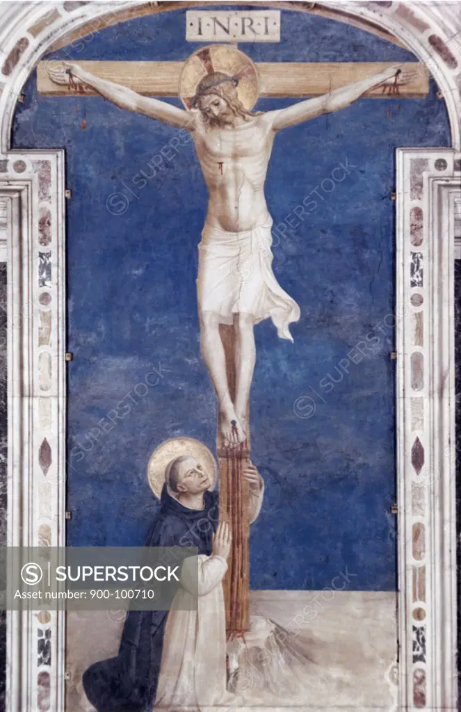 Crucifixion With St. Dominick Fra Angelico (1400-1455) Italian Museodi, San Marco, Florence 