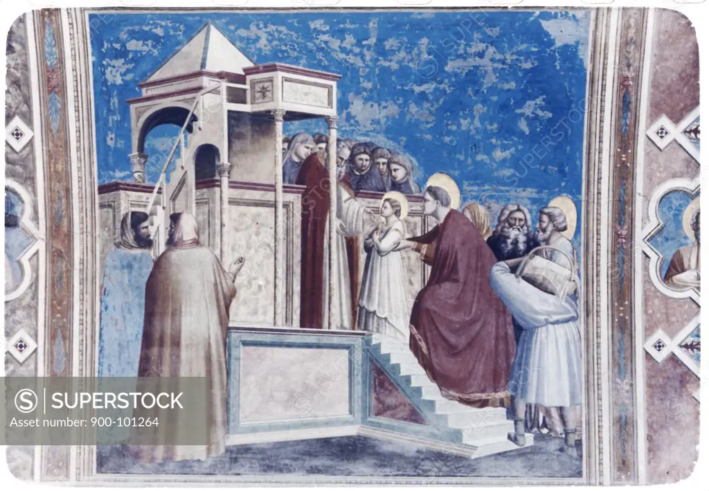 Presentation of Mary in the Temple  Giotto (ca.1266-1337 Italian) Capella Scrovegni, Padua, Italy