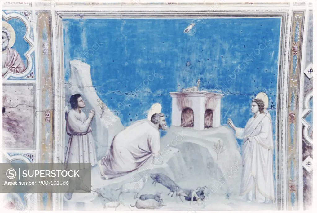 Sacrifice of Joachim  C. 1304-5 Giotto (ca.1266-1337 Italian) Fresco Capella Scrovegni, Padua, Italy