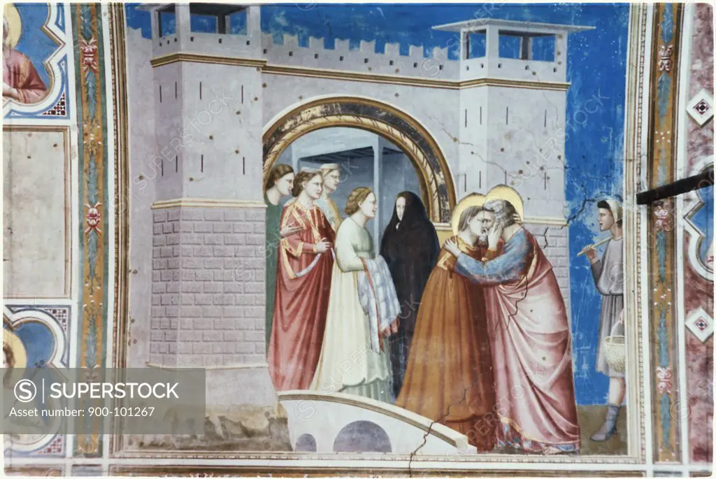 The Meeting Of Anna & Joachim  C. 1304-5 Giotto (ca.1266-1337 Italian) Fresco Capella Scrovegni, Padua, Italy