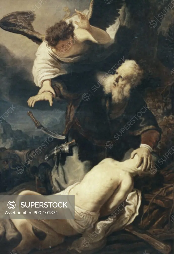 Abraham & Isaac  Harmensz Van Rijn Rembrandt (1606-1669/Dutch)  Hermitage Museum, St. Petersburg, Russia 