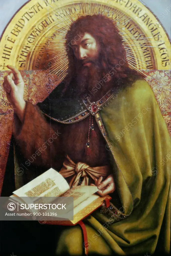 John the Baptist  Jan van Eyck (1390-1441/ Flemish) 