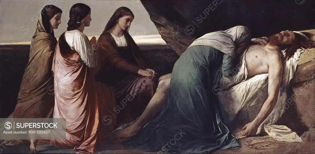 Pieta Anselm Friedrich Feuerbach (1829-1880 German) Oil on canvas