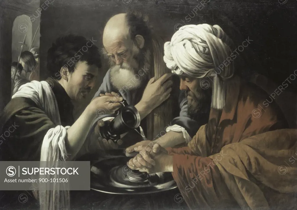 Pilate Washing His Hands Hendrick ter Brugghen (1588-1629/Dutch)