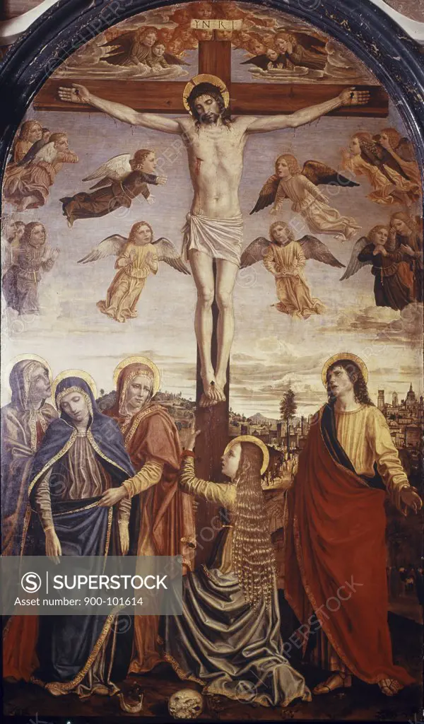 The Crucifixion Ambrigo Borgognone (ca.1450- 1523 Italian) Certosa di Pavia, Italy