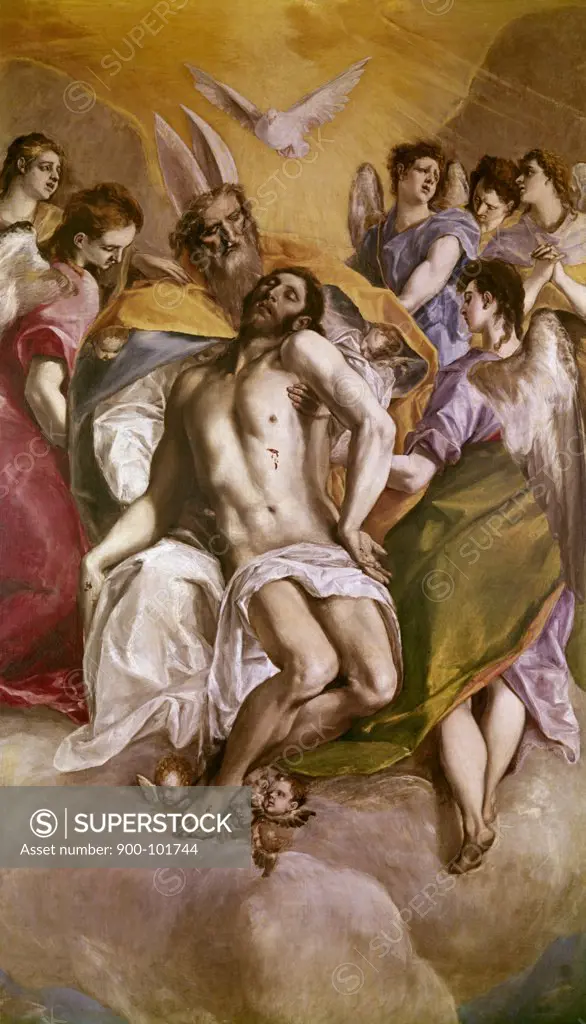 The Trinity 1577-9 El Greco (1541-1614/Greek) Oil on canvas Musee del Prado, Madrid, Spain