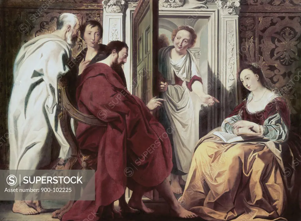 Jesus at the House of Mary and Martha Jacob Jordaens (1593-1678/Flemish)