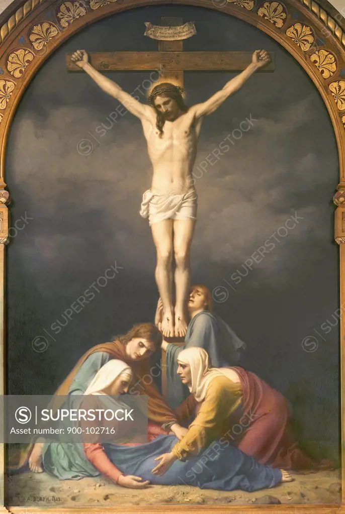 The Crucifixion  Anton Laurids Johannes Dorph (1831-1914 Danish)